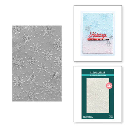 Flurry of Snowflakes 3D Embossing Folder from the Christmas Collection