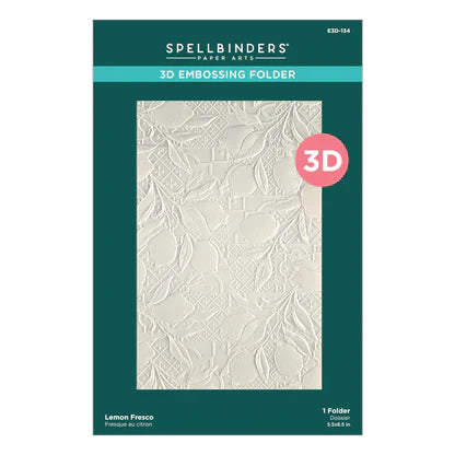 Lemon Fresco 3D Embossing Folder from the La Dolce Vita Collection