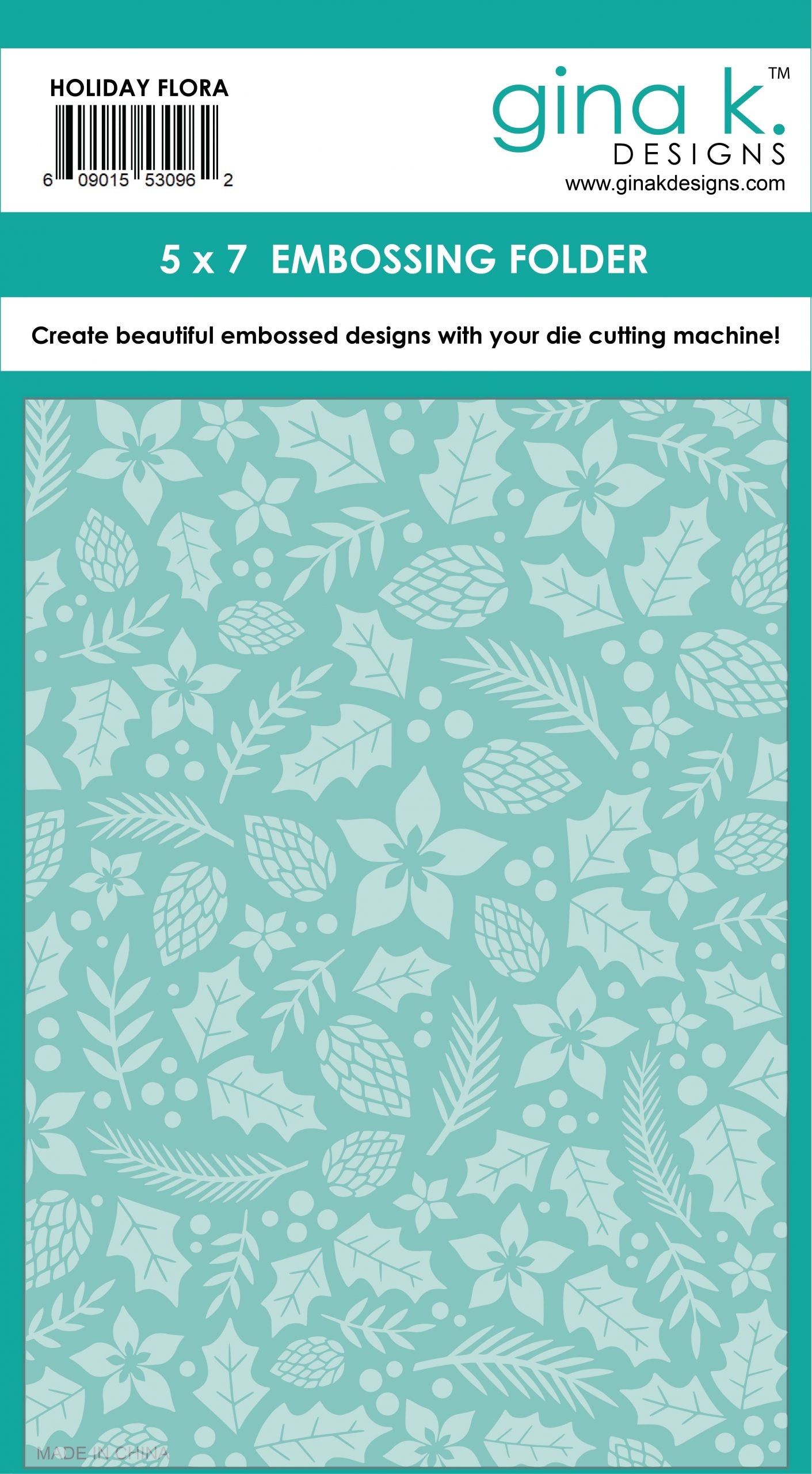 Holiday Flora Embossing Folder