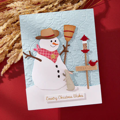 Country Christmas 3D Embossing Folder from the Country Christmas Collection by Annie Williams