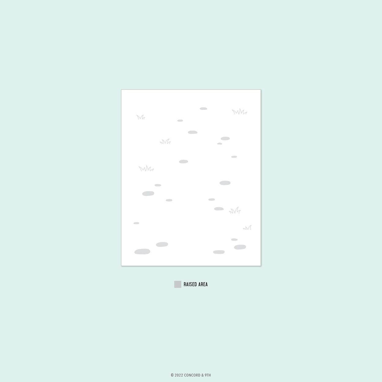 Along The Path Embossing Folder