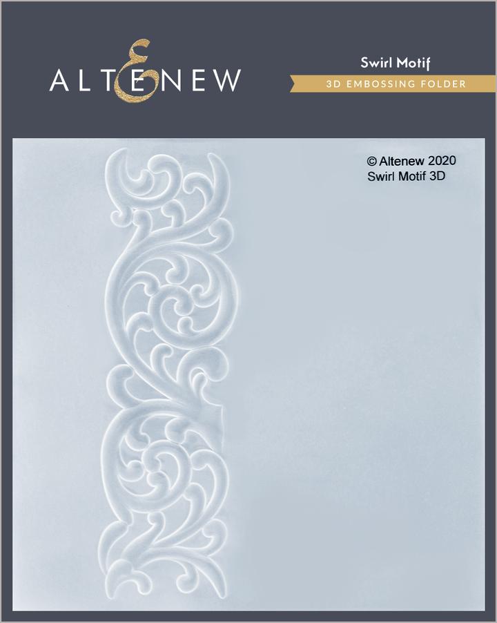 Swirl Motif 3D Embossing Folder