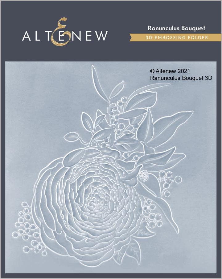 Ranunculus Bouquet 3D Embossing Folder