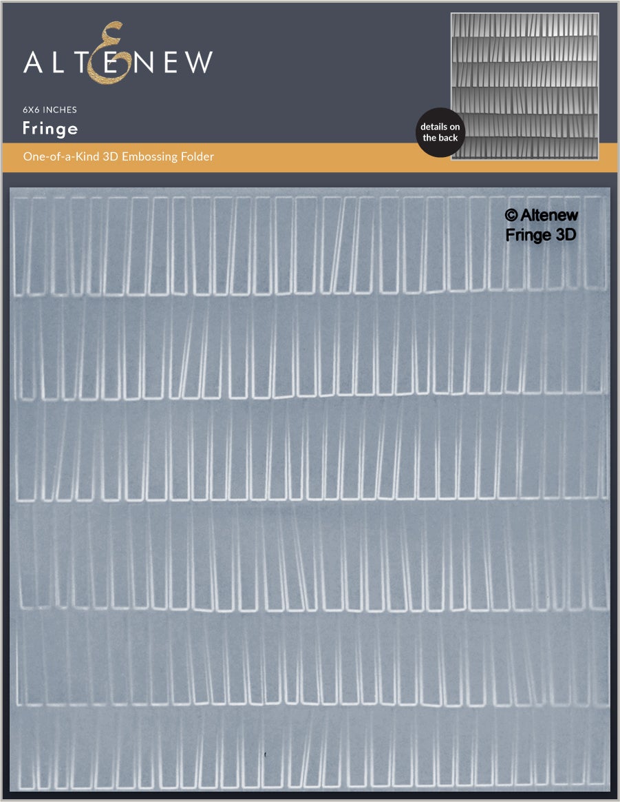 Fringe 3D Embossing Folder - RETIRING
