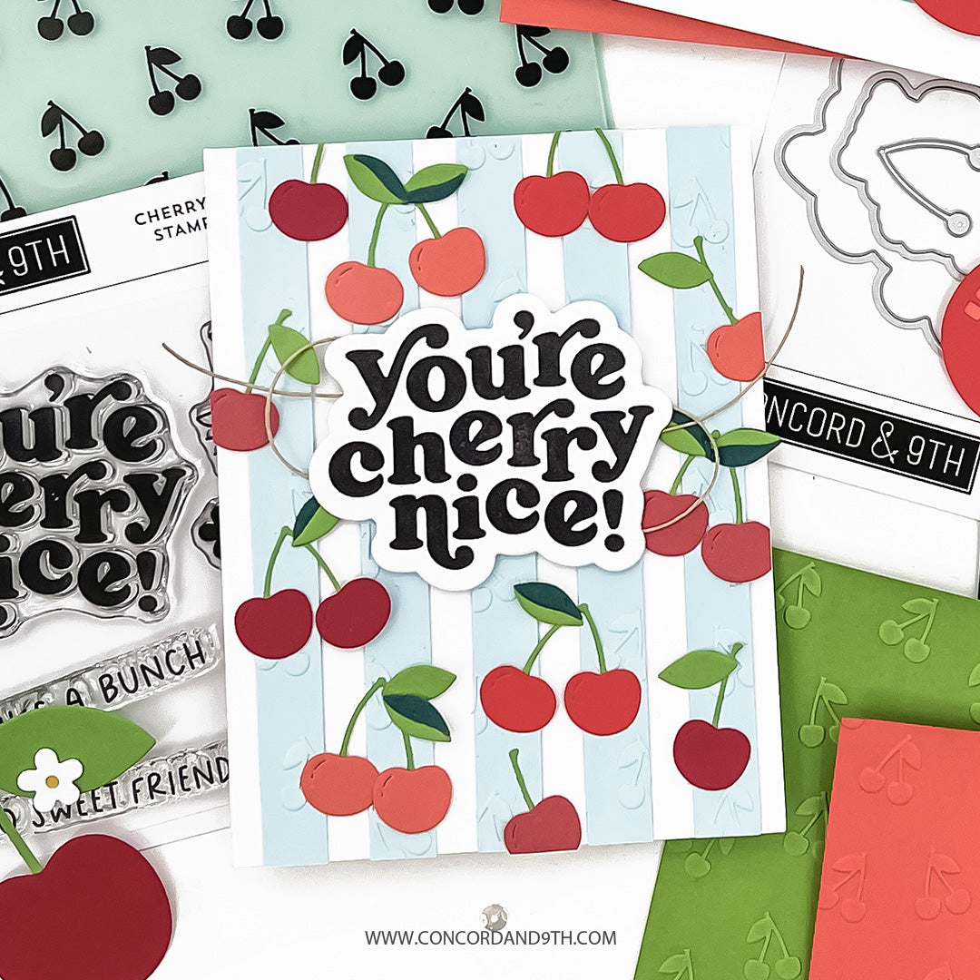 Cherry Nice Embossing Folder (6 x 6)