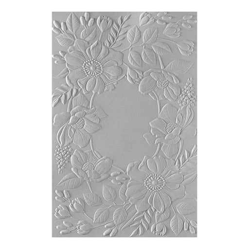 Fresh Picked Floral Frame 3D Embossing Folder from the Woodland Tales Collection