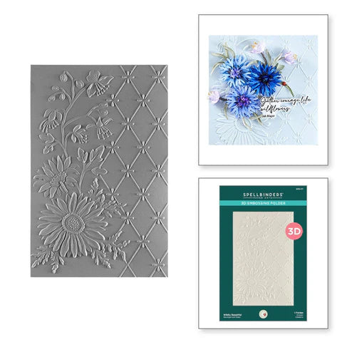 Wildly Beautiful 3D Embossing Folder from the Through the Meadow Collection by Susan Tierney-Cockburn