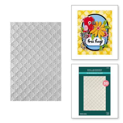 Bamboo Screen 3D Embossing Folder from the Cheerful Chirps Collection