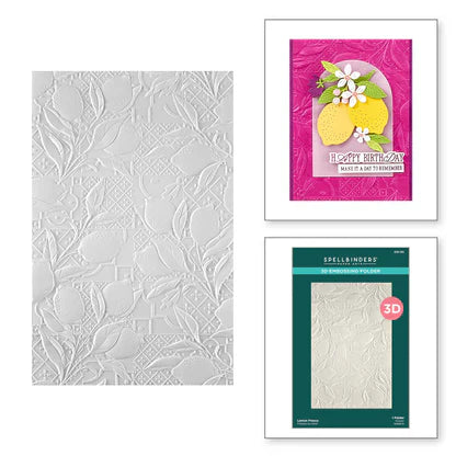 Lemon Fresco 3D Embossing Folder from the La Dolce Vita Collection