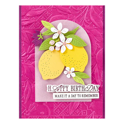 Lemon Fresco 3D Embossing Folder from the La Dolce Vita Collection