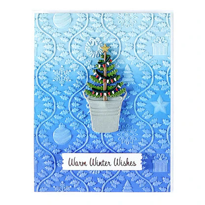 Country Christmas 3D Embossing Folder from the Country Christmas Collection by Annie Williams