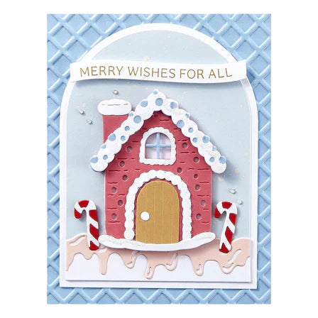 Waffle Cone 3D Embossing Folder from the Candy Christmas Collection by Stamperia