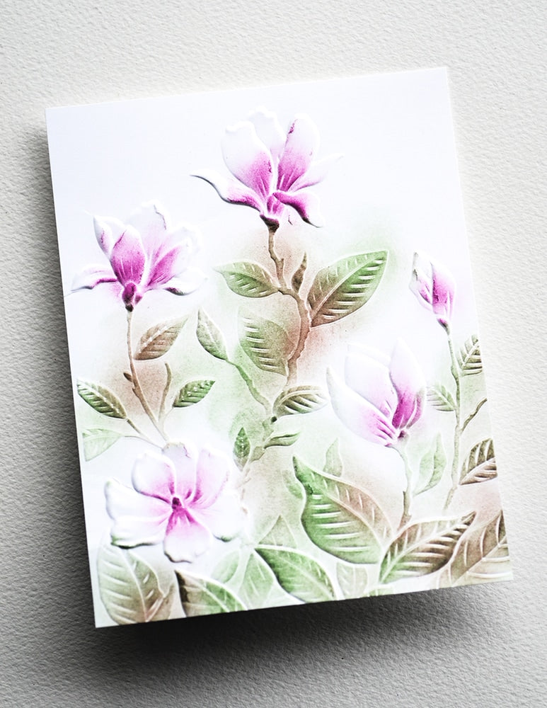 Marvelous Magnolia 3D Embossing Folder and Cutting Dies