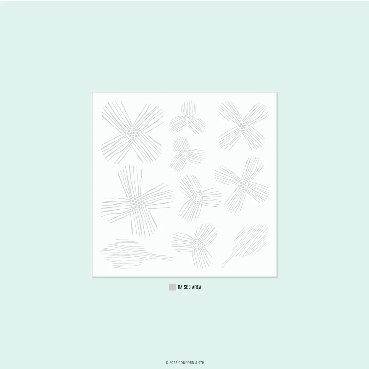 Paper Posy Embossing Folder (2D) 6 x 6
