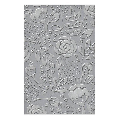 Bold Floral Embossing Folder from the Just Sayin' Collection by Kelly Bangs