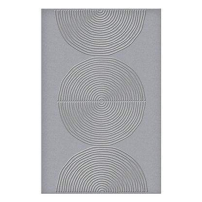 Lined Circles Embossing Folder from the Modern Botanicals Collection by Dina Wakley