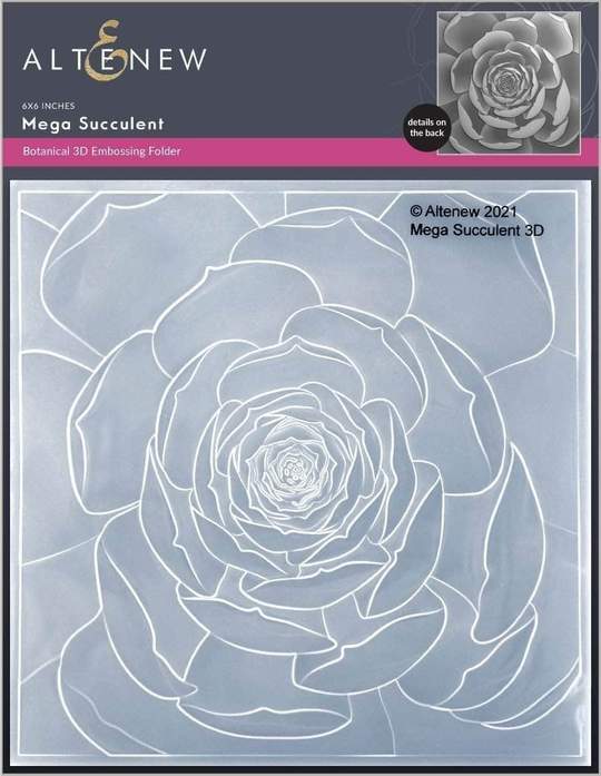 Mega Succulent 3D Embossing Folder - RETIRING