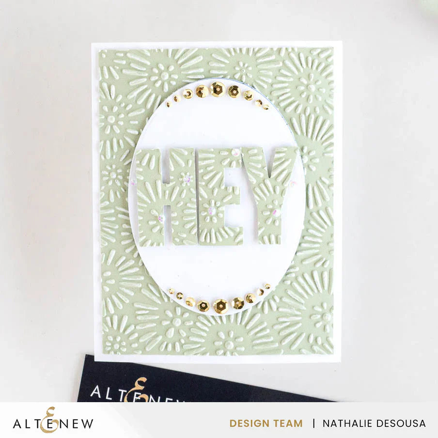 Batik Blooms 3D Embossing Folder