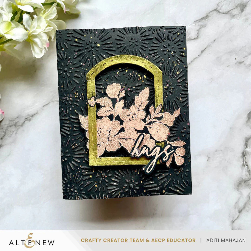 Batik Blooms 3D Embossing Folder