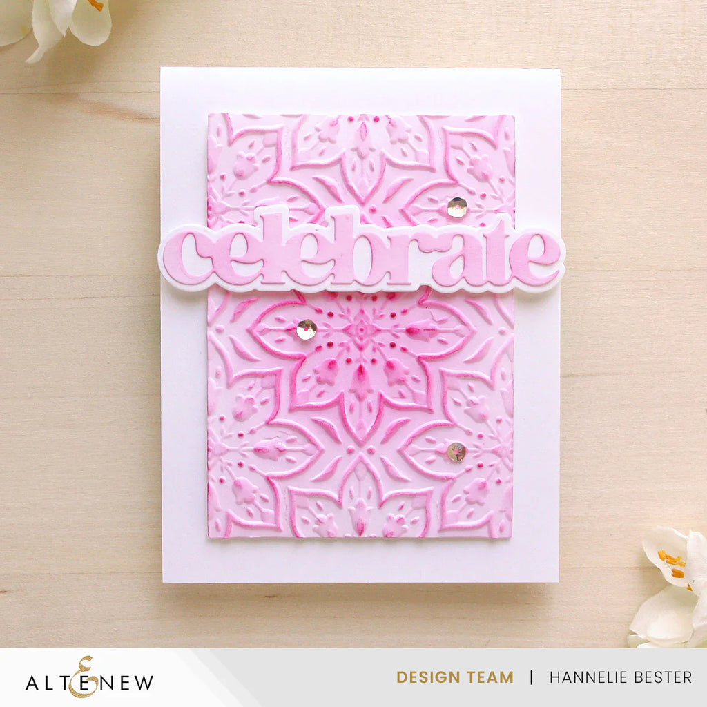 Blooming Doily Charm 3D Embossing Folder