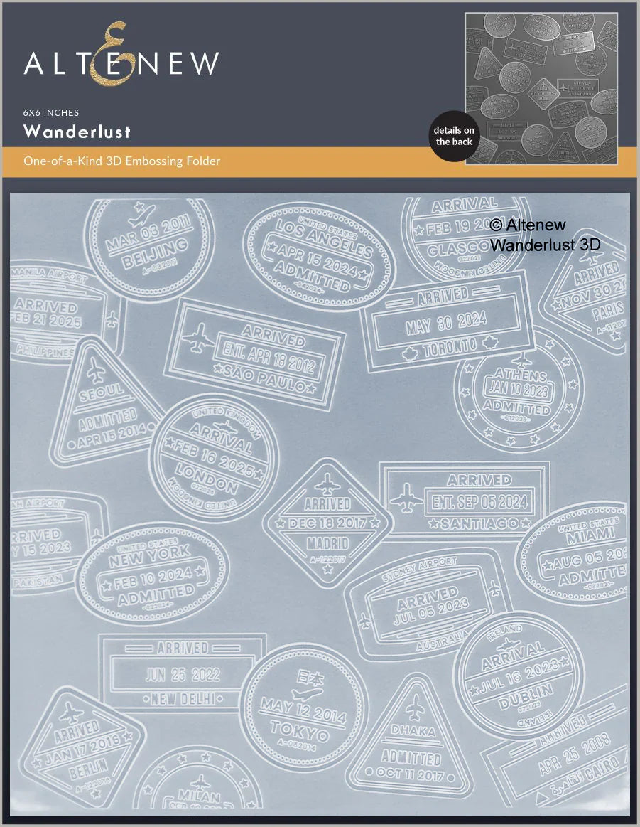 Wanderlust 3D Embossing Folder