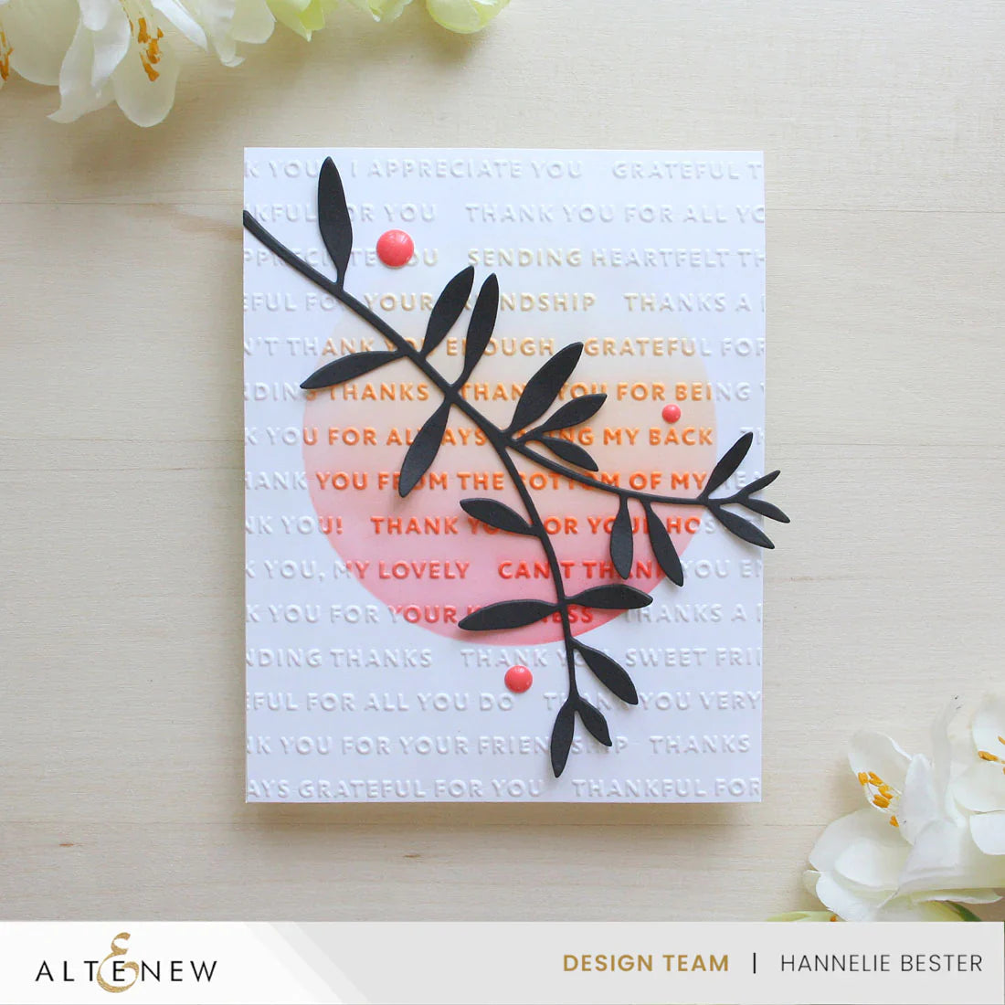 Ways to Thank You 3D Embossing Folder