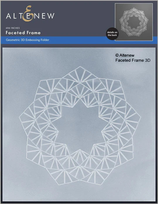 Faceted Frame 3D Embossing Folder