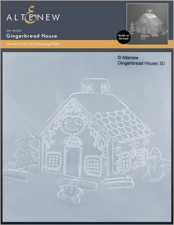 Gingerbread House 3D Embossing Folder